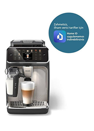 Philips LatteGo 5500 Serisi EP5547/90 Siyah Tam Otomatik Kahve Makinesi
