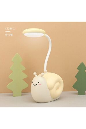 Sevimli Salyangoz Masa Lambası Göz Koruması Enerji Tasarrufu Okuma Lambası