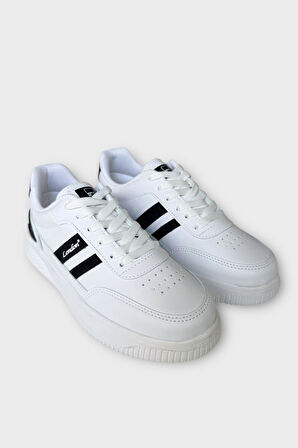 Unisex Hafif Taban Günlük Rahat Spor Ayakkabı  BEYAZ - SİYAH