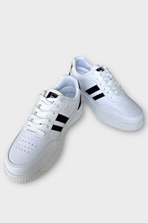 Unisex Hafif Taban Günlük Rahat Spor Ayakkabı  BEYAZ - SİYAH