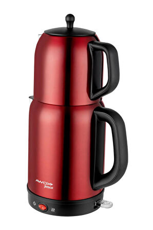 Awox Fresco 2'si 1 Arada Paslanmaz Çelik Çay Makinesi & Su Isıtıcı Kettle