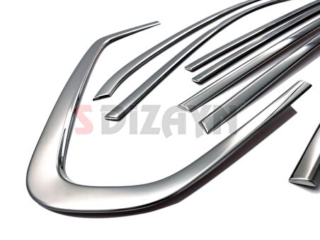 S-Dizayn VW Tiguan Krom Cam Çerçevesi 10 Prç. 2016 Üzeri