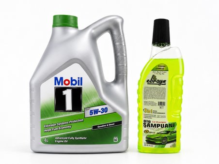 MOBİL 1 ESP 5W-30 MOTOR YAĞI 4 Litre + Oto Şampuan 1000 ml