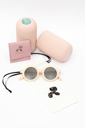 6-36 Ay Polarize Cam Elastik Bebek Güneş Gözlüğü -Kırılmaz Pembe