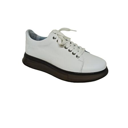 MARCOMEN BEYAZ DERİ ERKEK SNEAKER AYAKKABI