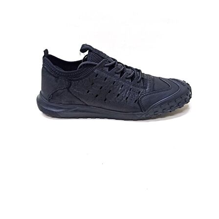 MARCOMEN SİYAH DERİ ERKEK SNEAKER AYAKKABI
