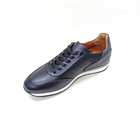 MARCOMEN SİYAH DERİ ERKEK SNEAKER AYAKKABI