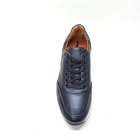 MARCOMEN SİYAH DERİ ERKEK SNEAKER AYAKKABI