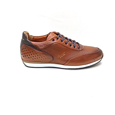 MARCOMEN KAHVERENGİ DERİ ERKEK SNEAKER AYAKKABI