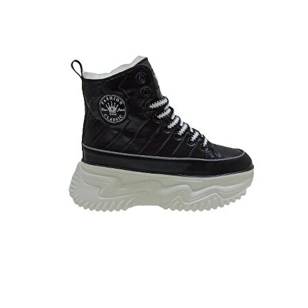 GUJA SİYAH KADIN SNEAKER BOT AYAKKABI