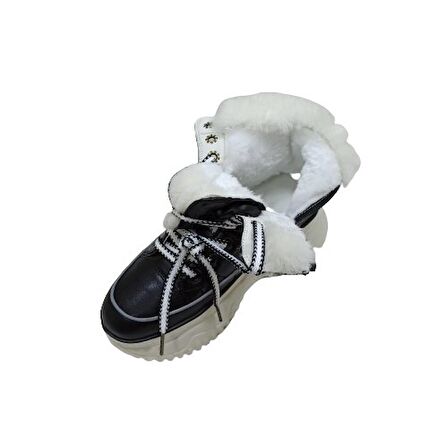 GUJA SİYAH KADIN SNEAKER BOT AYAKKABI