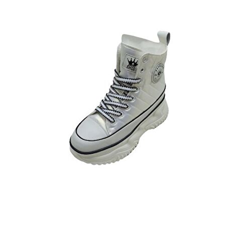 GUJA BEYAZ  KADIN SNEAKER BOT AYAKKABI