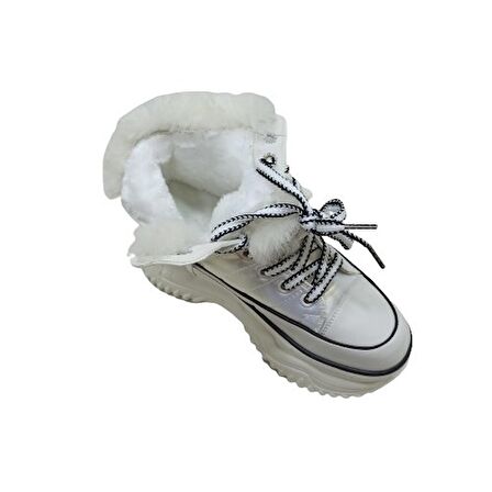 GUJA BEYAZ  KADIN SNEAKER BOT AYAKKABI
