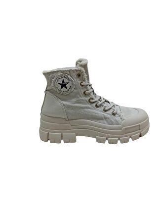GUJA KETEN KADIN SNEAKER BOT AYAKKABI