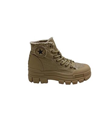 GUJA KETEN KADIN SNEAKER BOT AYAKKABI