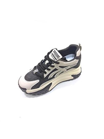 GUJA KAHVERENGİ DERİ KADIN SNEAKER SPOR AYAKKABI