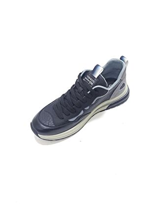 GUJA SİYAH ERKEK DERİ SNEAKER SPOR AYAKKABI