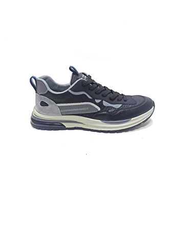 GUJA SİYAH ERKEK DERİ SNEAKER SPOR AYAKKABI