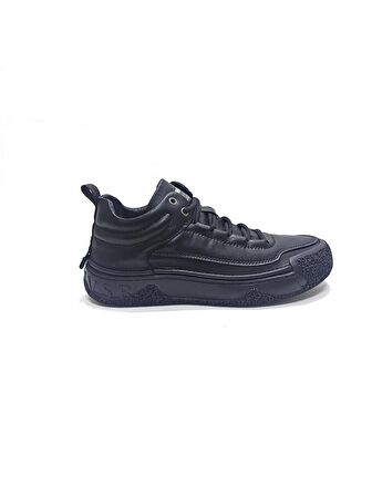 MARCOMEN SİYAH DERİ ERKEK SNEAKER AYAKKABI