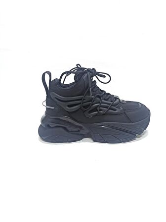 GUJA SİYAH KADIN SNEAKER BOT AYAKKABI