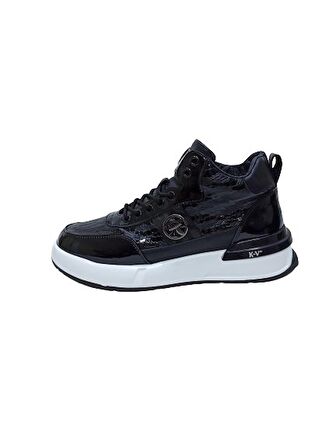 GUJA SİYAH ERKEK SNEAKER SPOR BOT AYAKKABI