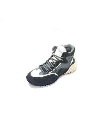 GUJA GRİ DERİ KADIN SNEAKER SPOR AYAKKABI