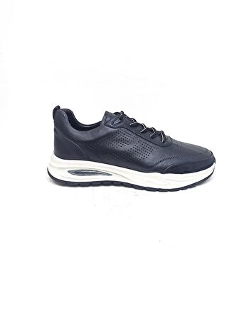 MARCOMEN SİYAH DERİ ERKEK SNEAKER AYAKKABI
