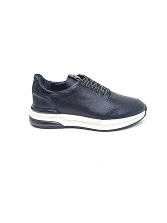 MARCOMEN SİYAH DERİ ERKEK SNEAKER AYAKKABI