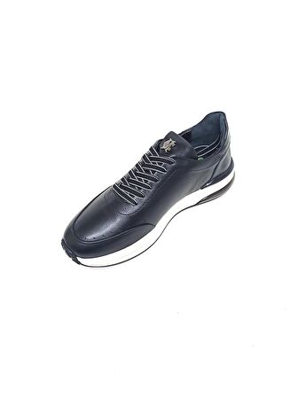 MARCOMEN SİYAH DERİ ERKEK SNEAKER AYAKKABI