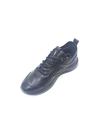 MARCOMEN SİYAH DERİ ERKEK SNEAKER AYAKKABI
