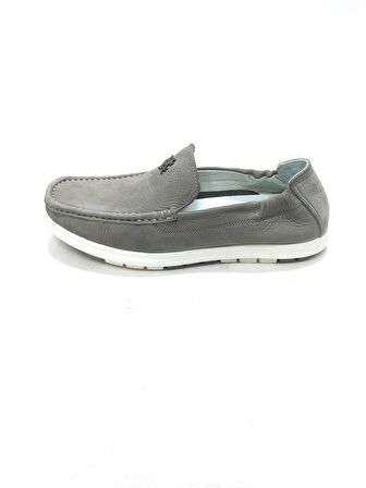 MARCOMEN GRİ DERİ ERKEK SNEAKER AYAKKABI