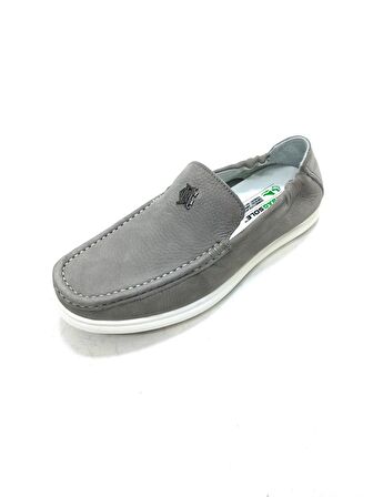 MARCOMEN GRİ DERİ ERKEK SNEAKER AYAKKABI