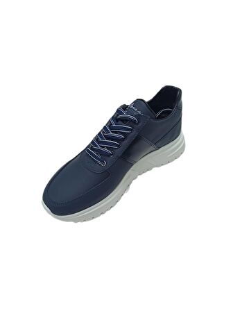 MARCOMEN LACİVERT DERİ ERKEK SNEAKER AYAKKABI
