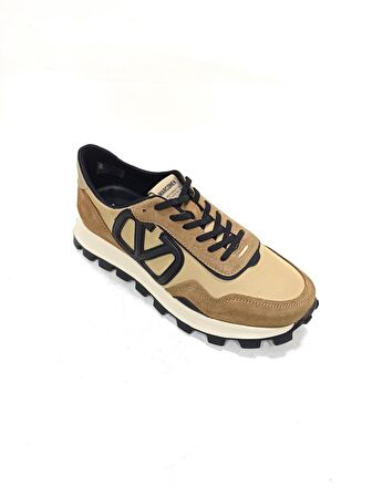 MARCOMEN VİZON KAHVE DERİ ERKEK SNEAKER AYAKKABI