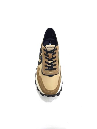 MARCOMEN VİZON KAHVE DERİ ERKEK SNEAKER AYAKKABI