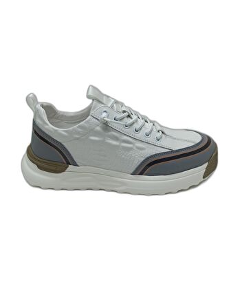 GUJA BEYAZ ERKEK DERİ SNEAKER SPOR AYAKKABI