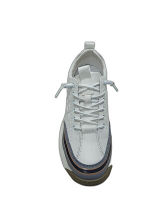 GUJA BEYAZ ERKEK DERİ SNEAKER SPOR AYAKKABI