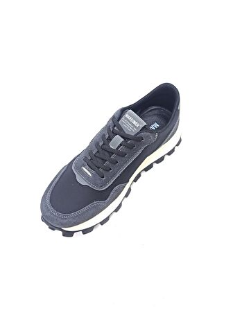 MARCOMEN SİYAH DERİ ERKEK SNEAKER SPOR AYAKKABI