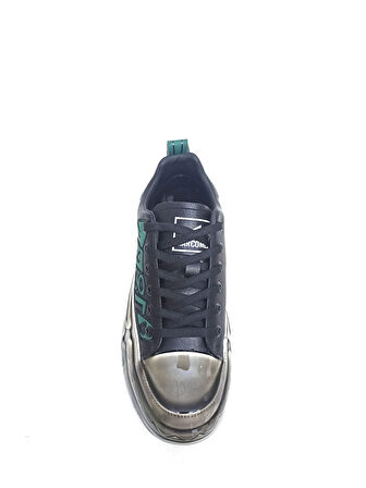 MARCOMEN SİYAH DERİ ERKEK SNEAKER AYAKKABI