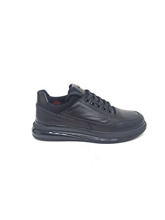 MARCOMEN SİYAH DERİ ERKEK SNEAKER AYAKKABI