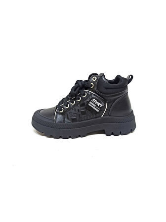 GUJA SİYAH KADIN SNEAKER BOT AYAKKABI