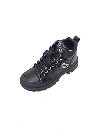 GUJA SİYAH KADIN SNEAKER BOT AYAKKABI