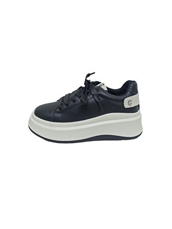 GUJA SİYAH KADIN SNEAKER SPOR AYAKKABI