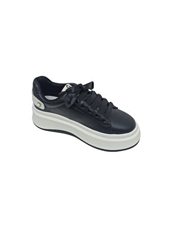 GUJA SİYAH KADIN SNEAKER SPOR AYAKKABI
