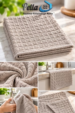 Premium Kurulama Bezi 40x60 cm – Bardak ve Bulaşık Bezi (1 Adet)
