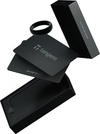Tangem Wallet Ring Size 10 Kripto Para Cüzdanı (Nfc-Soğuk Cüzdan)(1 Ring + 2 Cards)