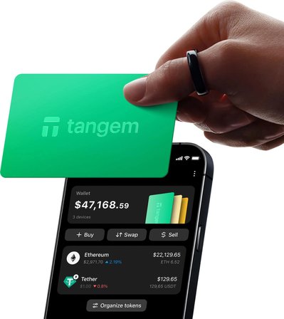 Tangem Wallet Kripto Para Cüzdanı (Nfc-Soğuk Cüzdan)(3'lü Kart) Sun Drop