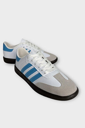 Kadın Rahat Hafif Spor Ayakkabı  BEYAZ - MAVİ