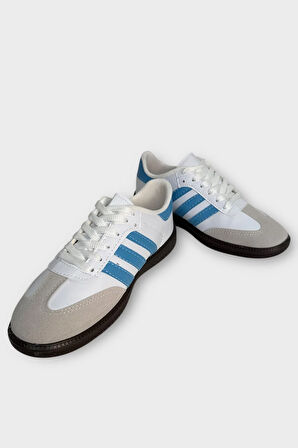 Kadın Rahat Hafif Spor Ayakkabı  BEYAZ - MAVİ