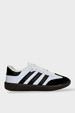 Kadın Rahat Hafif Spor Ayakkabı  BEYAZ - SİYAH